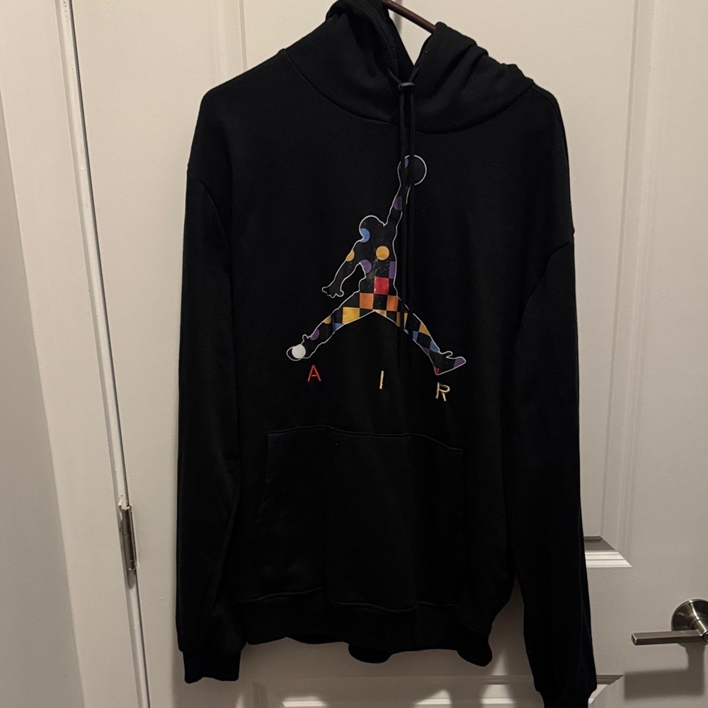 Jordan Black Hoodie with Multicolor Graphic